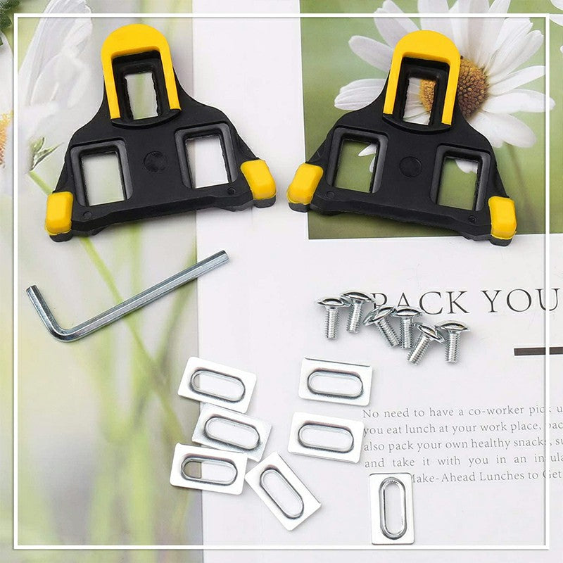 Bike Cleats Compatible with Look Delta and Shimano Pedals 6 Degree Float