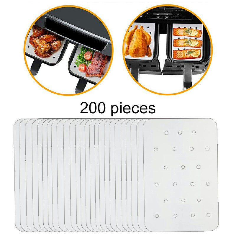 200X Disposable Paper Air Fryer Liners