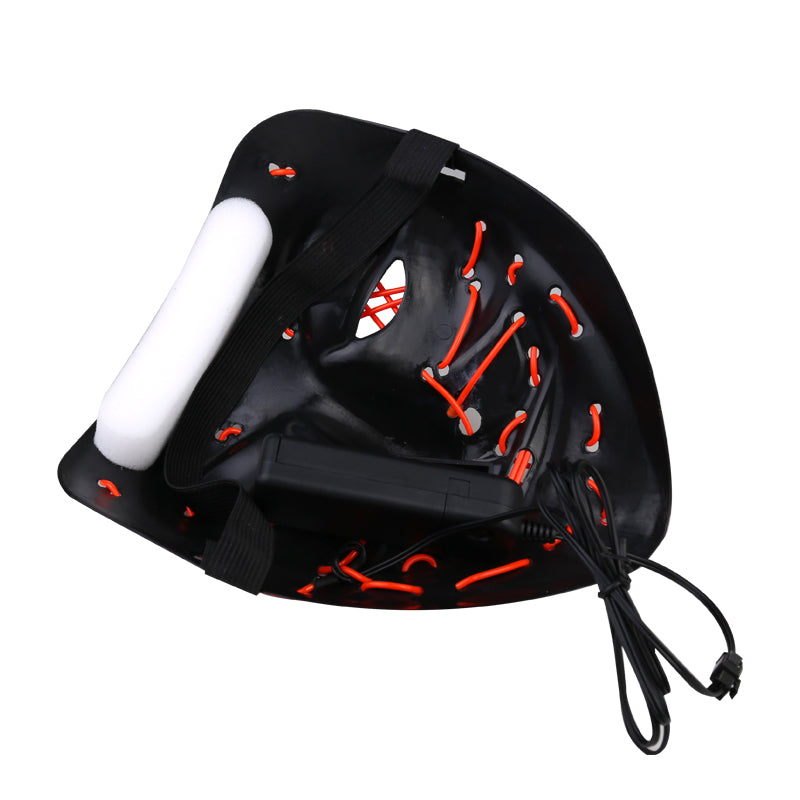 Light Up Purge Mask Led Scary Halloween Cosplay Masks for Adults