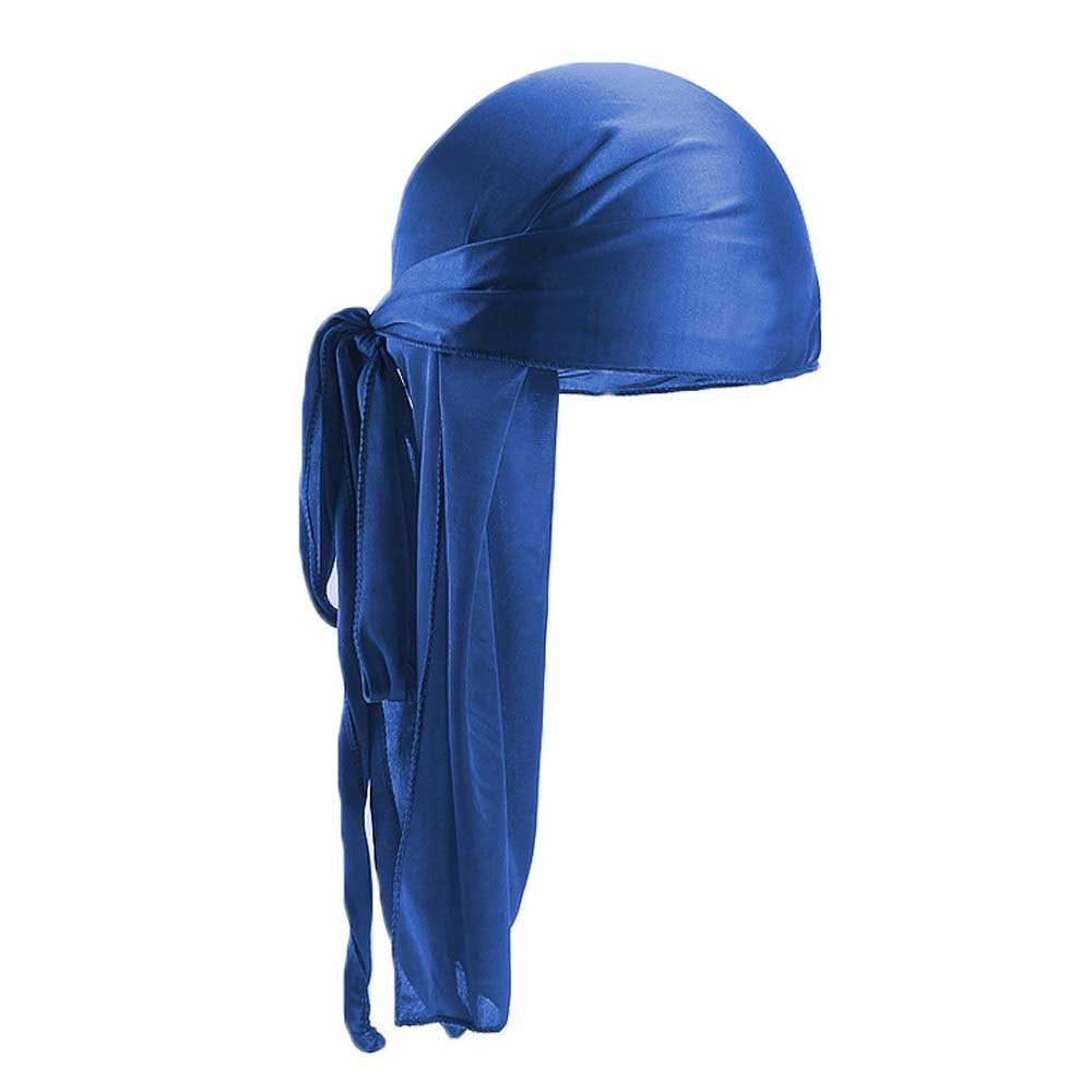 Fashion Unisex Men and Women Headscarf Headdress Bandana Durag Headwear Faux Soft Silk Pirate Cap Wrap