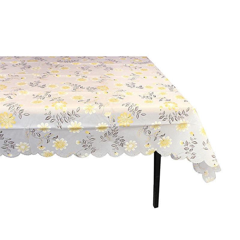 Wipe Clean PVC Vinyl Dining Table Cover Protector 152cm