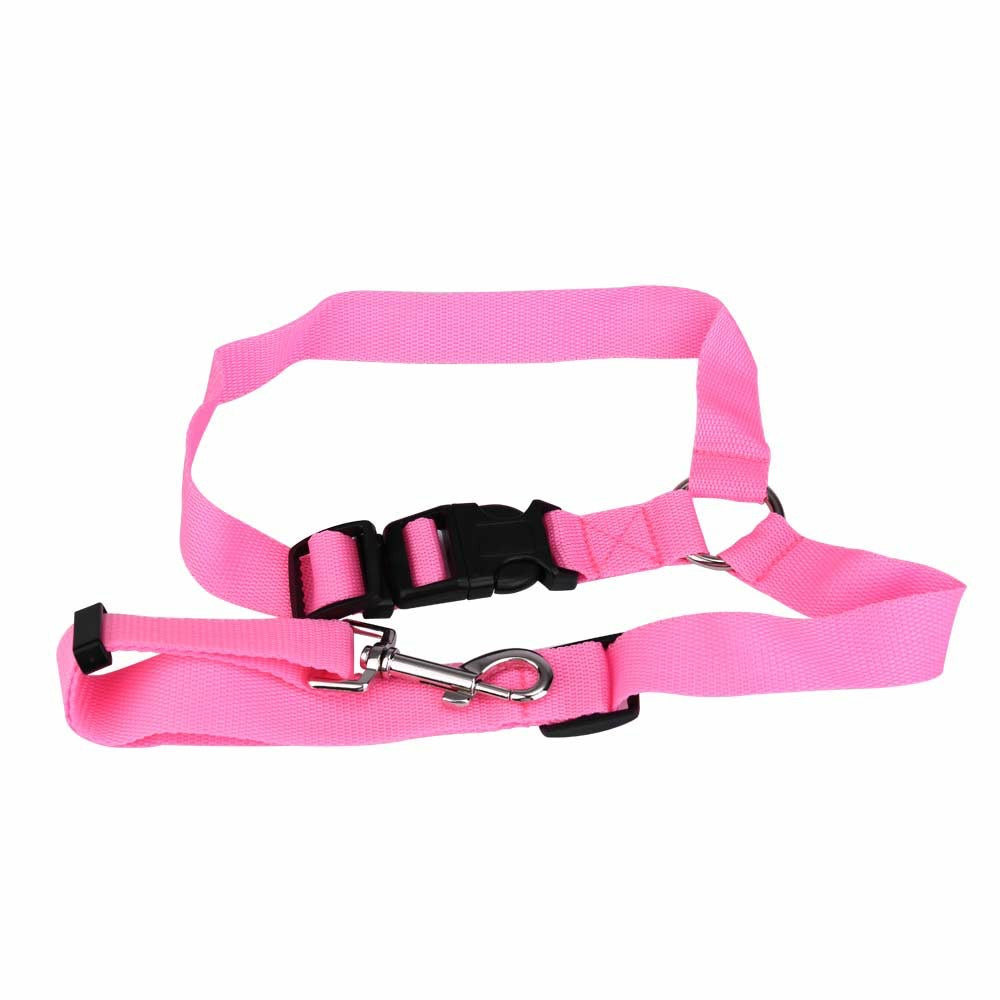 Dog Pet Adjustable Car Safety Seat Belt Harness Travel Lead Restraint Leash Belt Traction Rope