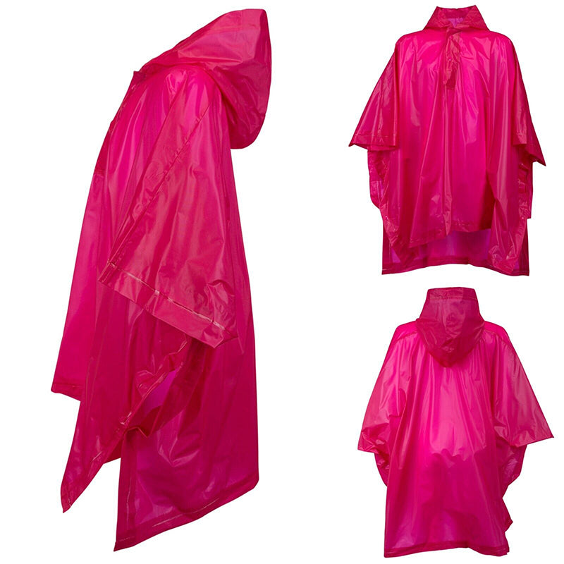 Lightweight Poncho Waterproof Raincoat for Childrens Boys Girls 45 x 72 inch