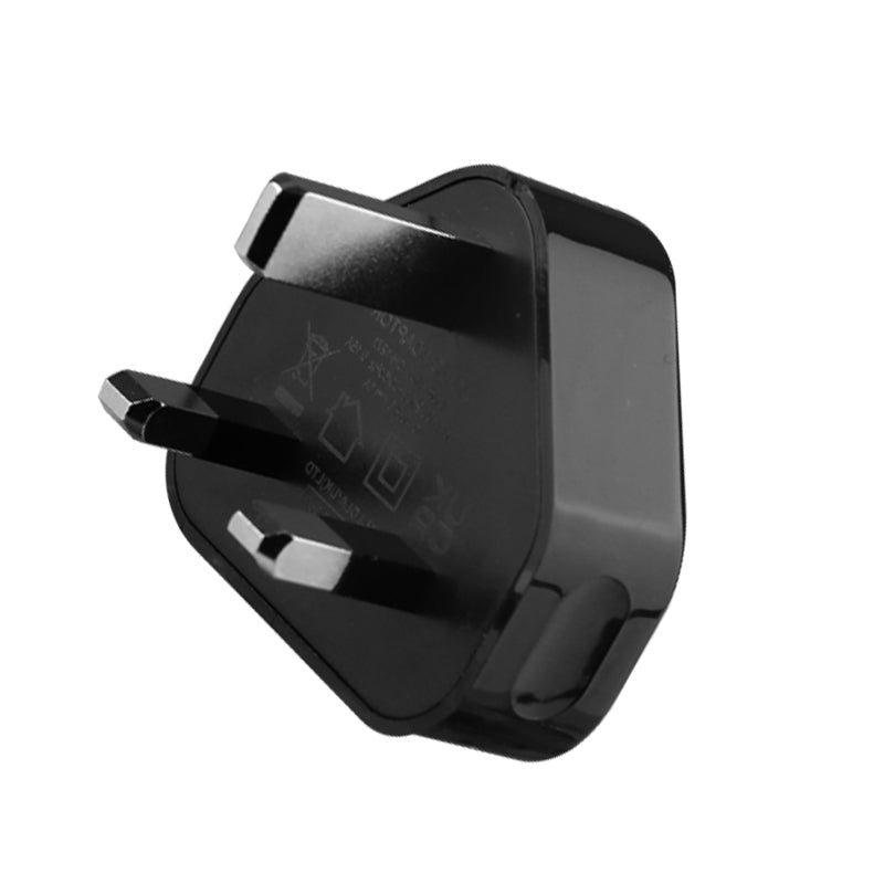 USB Charger Adapter UK Plug for iphone 5 6 Plus 6S Samsung HTC - Black