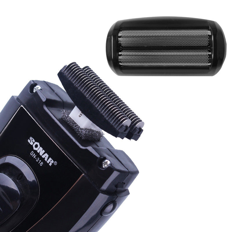 Rechargeable Mens Razor Electric Razors Shaving Cordless Shaver with Push-off Trimmer