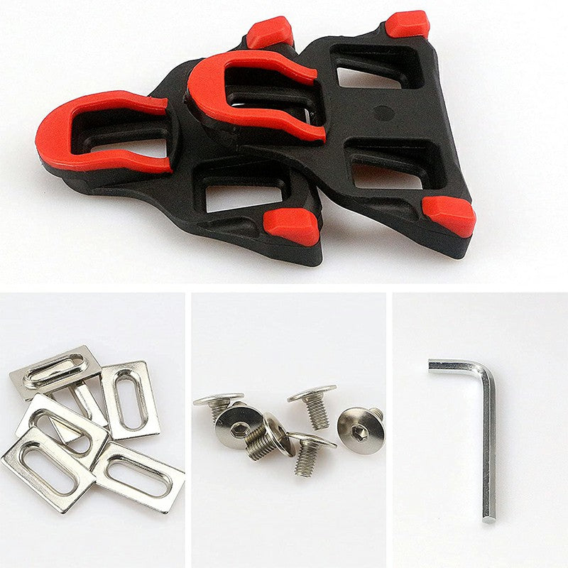 Bike Cleats Compatible with Look Delta and Shimano Pedals 6 Degree Float