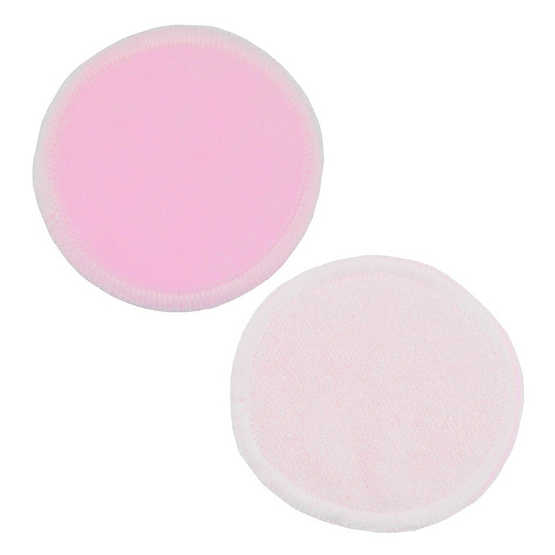 Natural Reusable Soft Gentle Makeup Remover Pads Foundation Cleaning Cotton Pad for Sensitive Skin - Pink