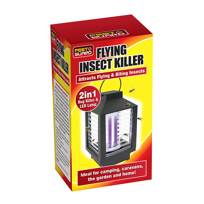 2 in 1 Solar Power Flying Insect Killer Zapper and Led Lamp for Caravan Camping Garden