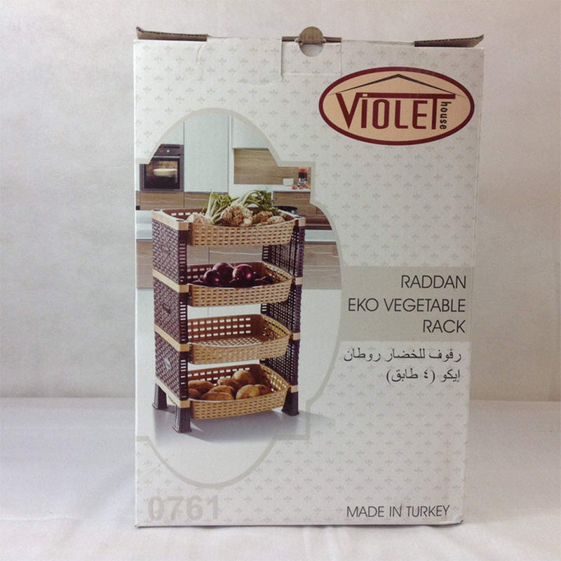 Vegetable Rack Holds 4-Tier Vegetable Rack Kitchen Storage Utility Rack