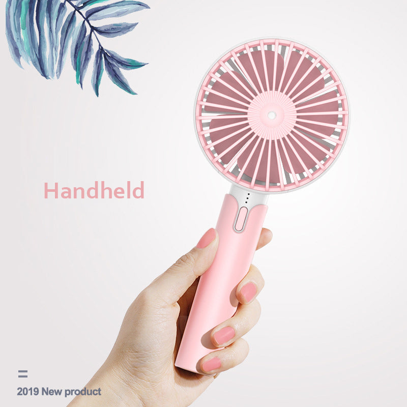 Summer Handheld Portable Mini Fan USB Rechargable Desktop Fan