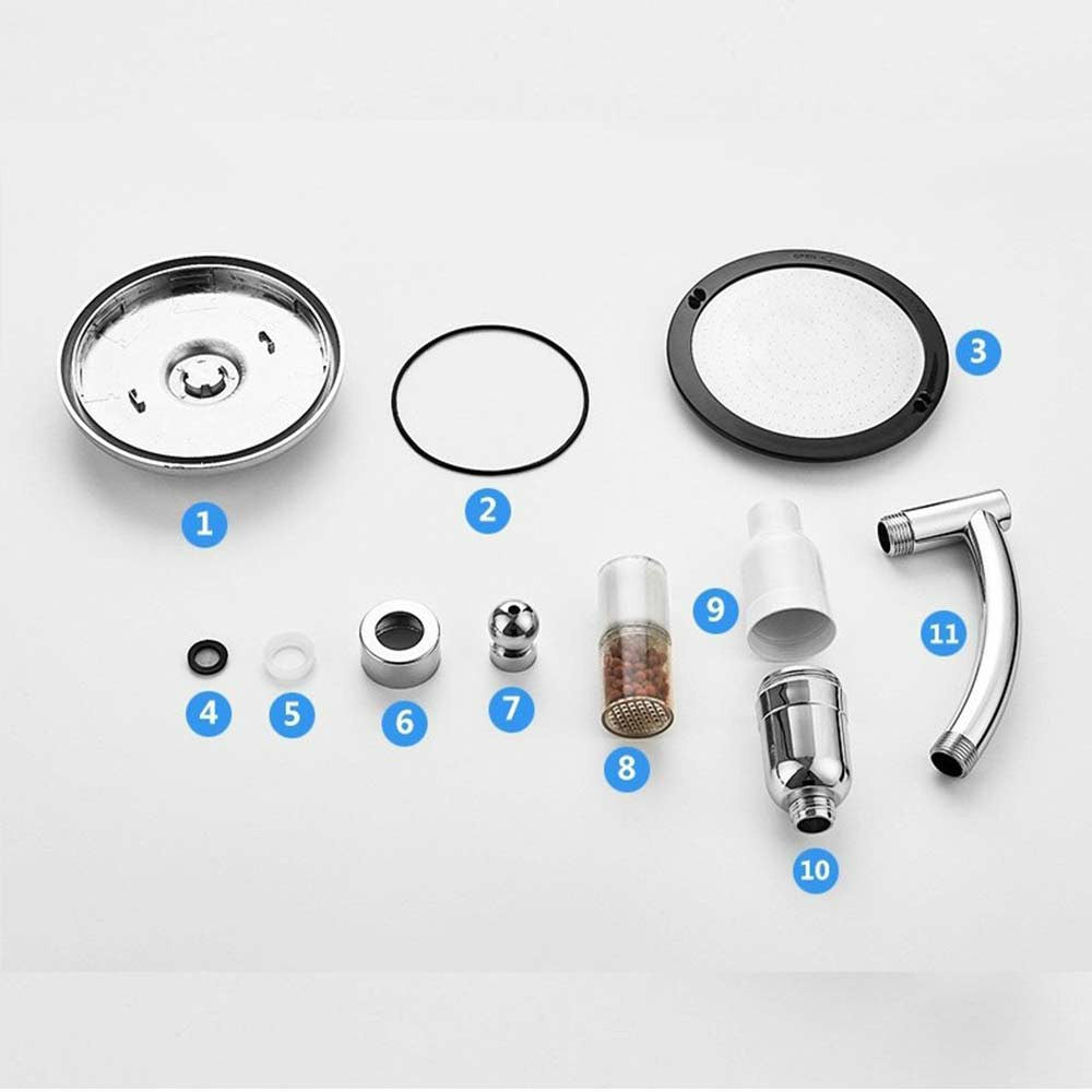 High Turbo Pressure Large Shower Head Booster Filtration Dechlorination Water-saving Bath Shower Top Spray