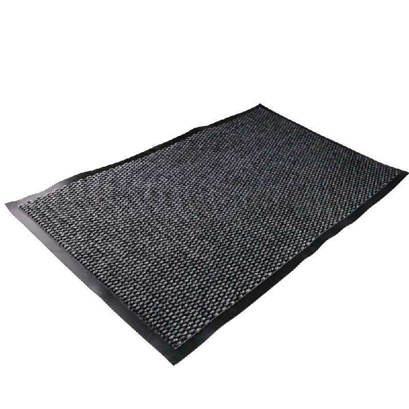 Heavy Duty Hallway Kitchen Door Mats Rubber Barrier Rug 45x75cm grey