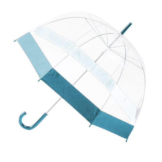 Clear Transparent Stick Umbrella Big Dome Birdcage With Border 84cm