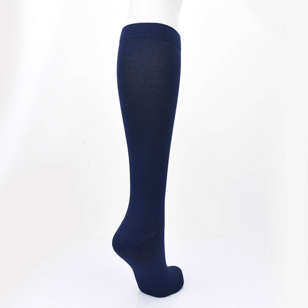 Unisex Anti-Fatigue Sport Compression Socks Varicose Vein Stocking One Pair - Navy