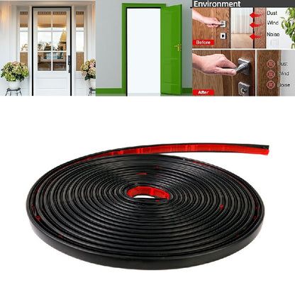 6M Rubber Seal Weather Strip Foam Sticky Tape for Door Window Draught Excluder