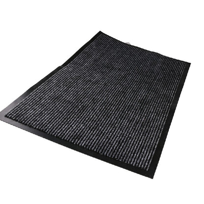 Heavy Duty Hallway Kitchen Door Mats Rubber Barrier Rug 45x75cm grey