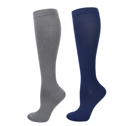 Unisex Anti-Fatigue Sport Compression Socks Varicose Vein Stocking One Pair - Navy