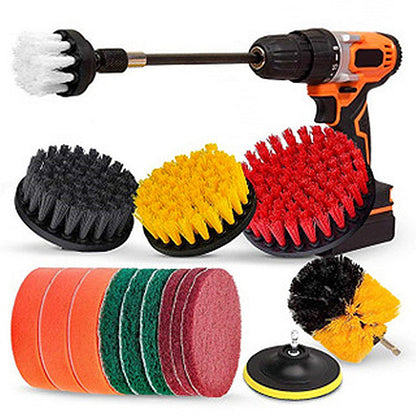 16 pcs Drill Brush Electric Brush Attachment Set Power Scrubber Cleaner Head