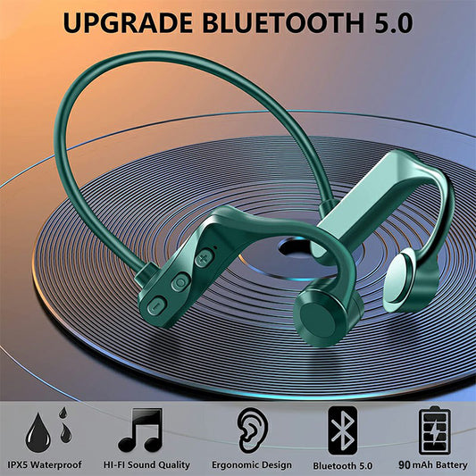 Bone Conduction Earphones Wireless Headphones Sport Bluetooth Headset