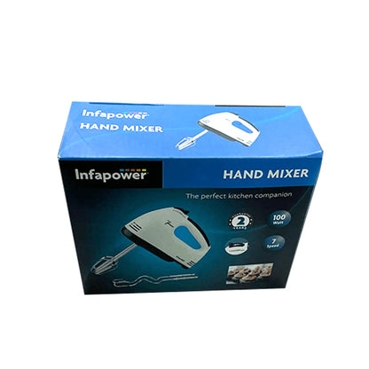 7 Speed Hand Mixer 100W for Baking Stainless Steel Electric Hand Whisk Handheld Cake Mixer