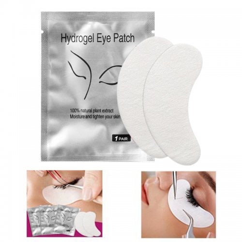 "50 Pairs of Eyelash Extension Paper Patches - Gentle Under Eye Pads and Stickers for Flawless Lash Application"