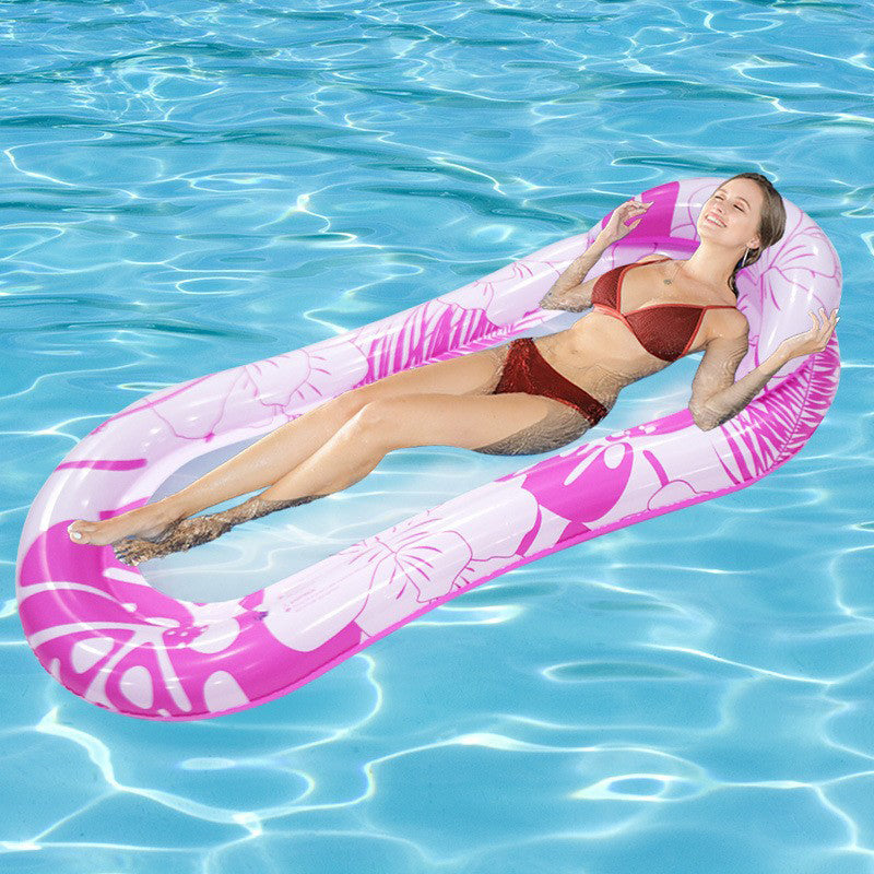 Inflatable Floating Water Hammock Pool Lounger Swimming Mattress Beach Recliner