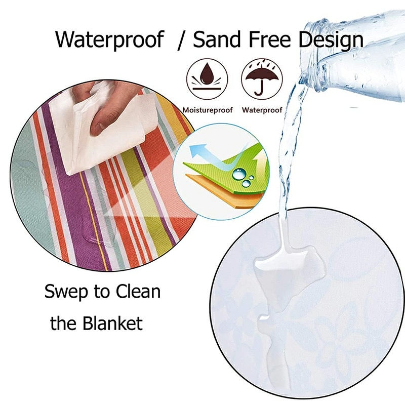 Waterproof Picnic Blanket Camping Mat Outdoor Beach Hiking Park Grass Travel Rug