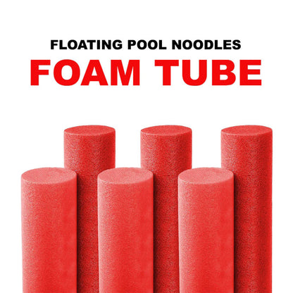 Swimming Pool Foam Noodle Tube Solid Foam Pool Swim Noodle - Red