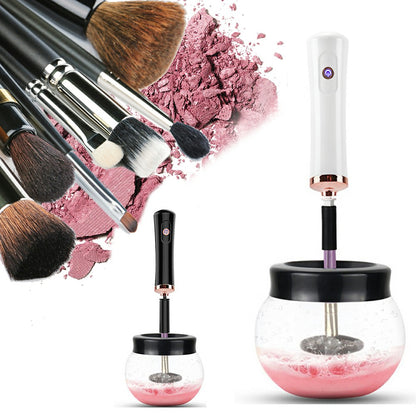 Electric Make up Brush Cleaner Dryer Set Machine Cosmetic Auto Clean Quick Dry