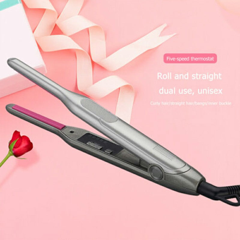 2 in 1 Hair Curling and Straightening Flat Iron Hair Straightener and Curler