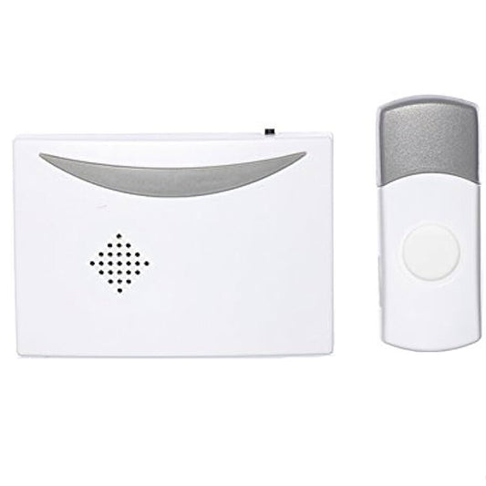 Wireless Door Bell Kit Battery Operated Cordless Chime 50m Range for Home