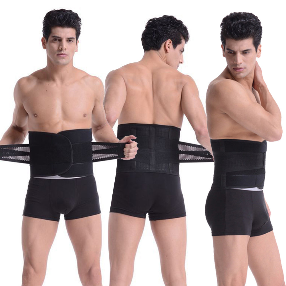 Back Support Lumbar Waist Brace Spine Pain Relief for Men and Women