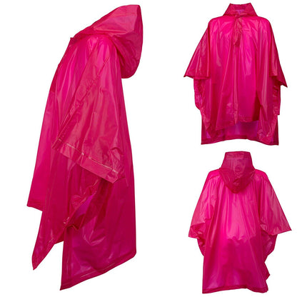 Lightweight Poncho Waterproof Raincoat for Childrens Boys Girls 45 x 72 inch