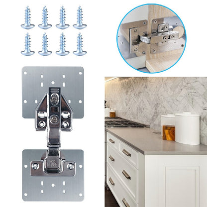 Kitchen Cupboard Door Hinge Repair Kit Hinge Repair Plate and Fixing Screws