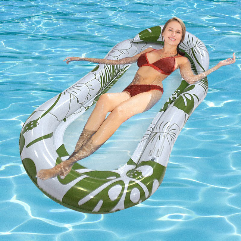 Inflatable Floating Water Hammock Pool Lounger Swimming Mattress Beach Recliner