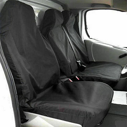 Black Waterproof Van Seat Covers 2+1 ONLY for Ford Transit Car Seat Cover Protector Set