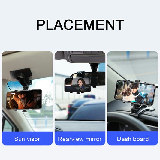 Car Mobile Phone Holder Clamp Clip On Dashboard Cradle Stand for iPhone Samsung