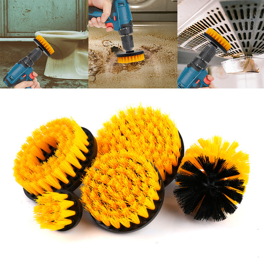 5 x Drill Attachment Cleaning Brush Set Power Scrub for Home Car Tile Bathroom