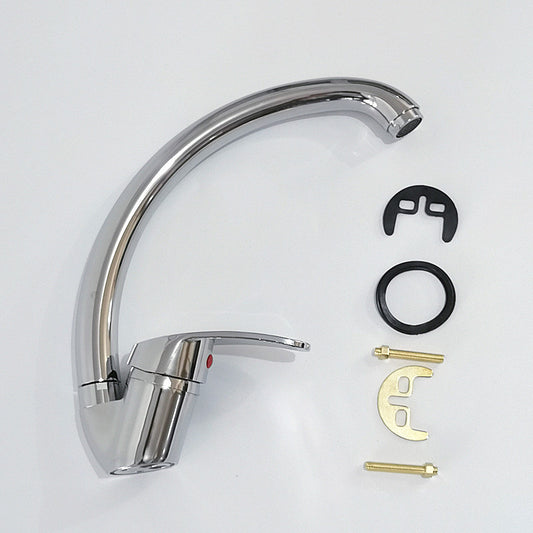 Kitchen Sink Mixer Tap Single Lever with Long Spout Monobloc Faucet