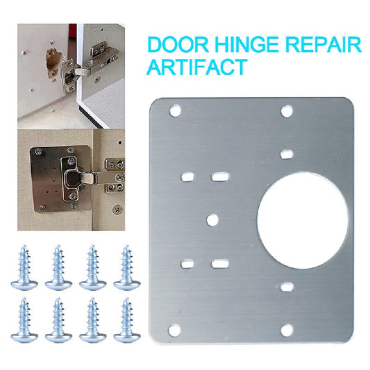 Kitchen Cupboard Door Hinge Repair Kit Hinge Repair Plate and Fixing Screws