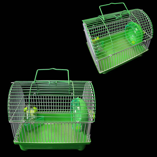 Small Pet Mouse Cage Plastic Cage with Handle 22cm x 17cm