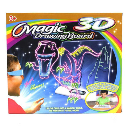 Magic 3D Drawing Board with 3D Glasses for Boys and Girls