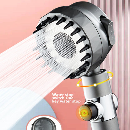 1set Multifunctional Massage Shower Head 3-mode Handheld 360 Degrees Rotates Shower Head (high quality)