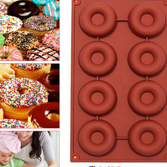 Silicone Doughnut Ice Mould Mold Chocolate Donut Cake Muffin Baking Pan Tray