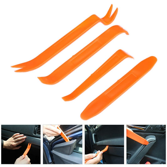 4pcs Car Door Plastic Trim Panel Dash Remover Pry Tool Kit
