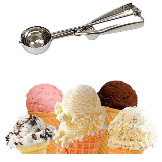 6cm Stainless Steel Cookie Scoop for Ice Cream, Meatballs, Mellon Balls, Mashed Potatoes and Muffins