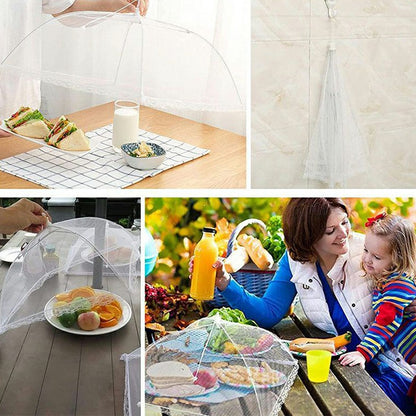 35cm Collapsible Pop Up Mesh Food Cover Colored Food Tents