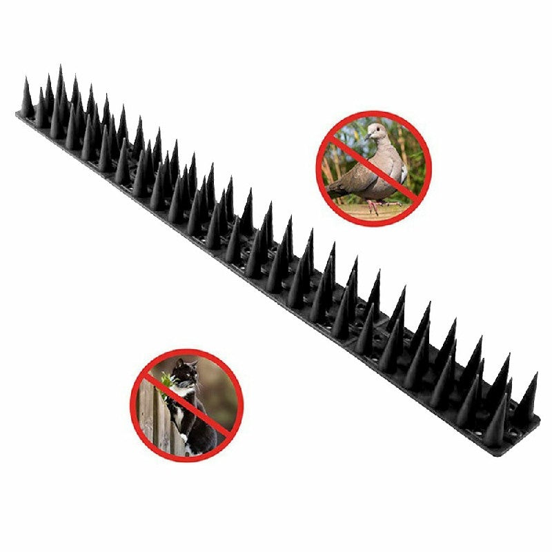 12 pcs Palstic Anti Bird Spike Scarer Anti-Cat Dog Pest Deterrent Pigeon Repellent with 3.cm Long Spikes
