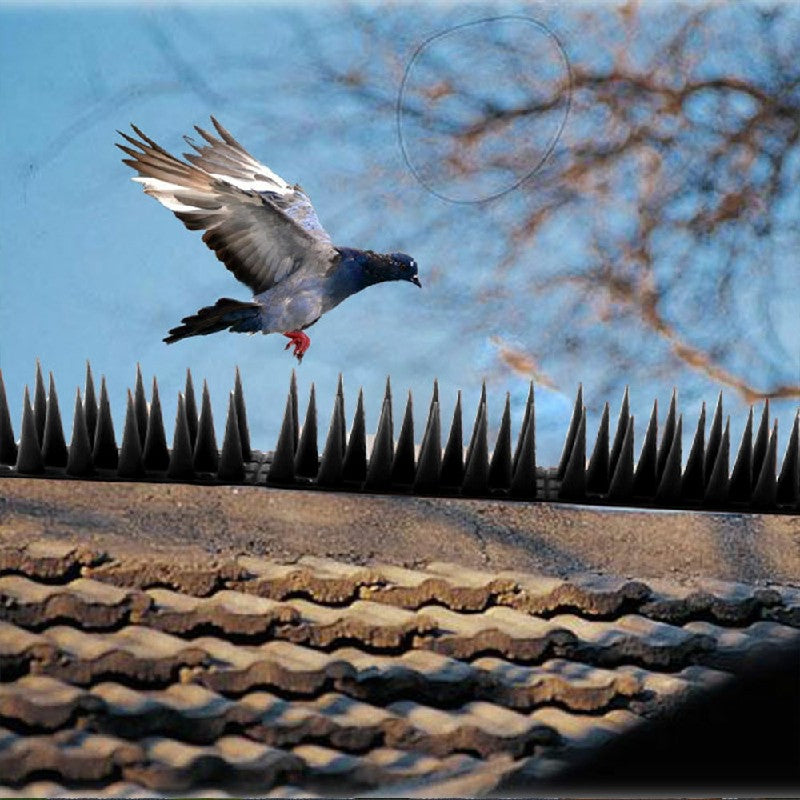 12 pcs Palstic Anti Bird Spike Scarer Anti-Cat Dog Pest Deterrent Pigeon Repellent with 3.cm Long Spikes