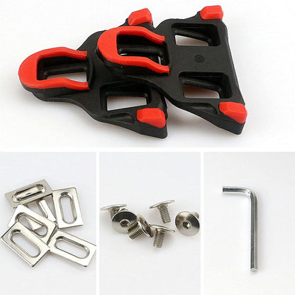 Bike Cleats Compatible with Look Delta and Shimano Pedals 6 Degree Float